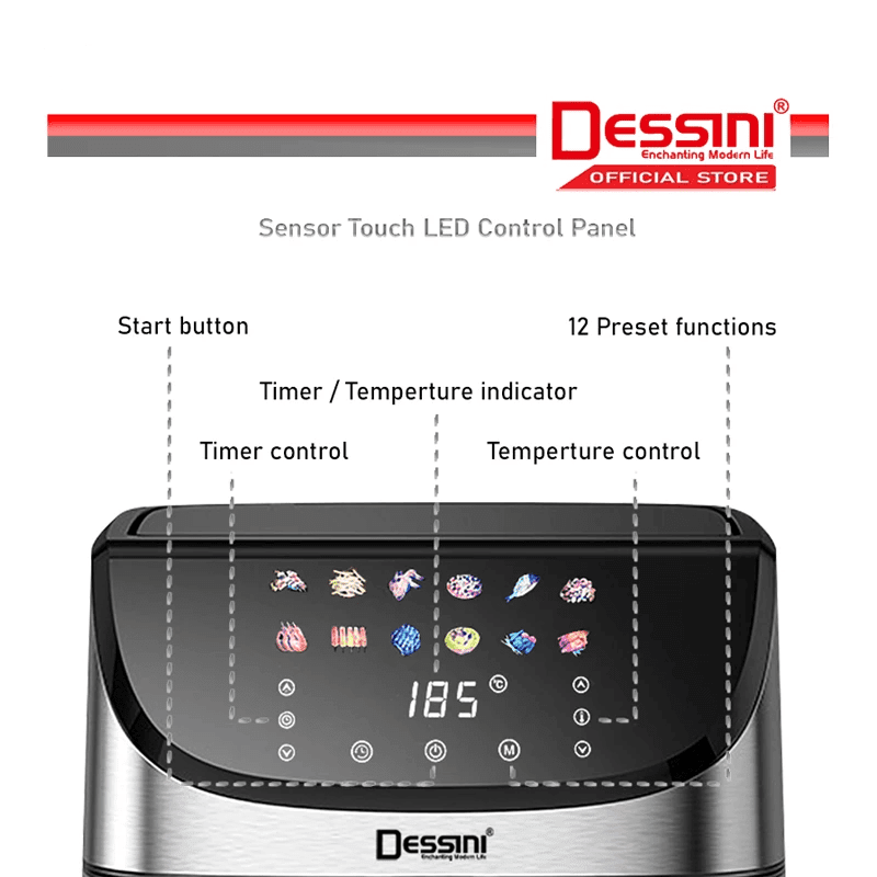 سرخ کن بدون روغن دسینی مدل DS-810DW ضمانت هفت روزه آهیل استور