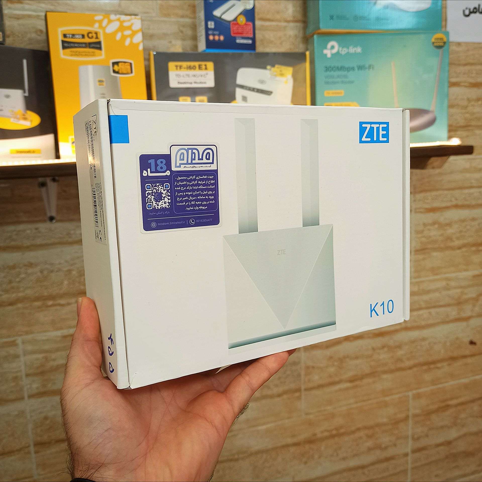 مودم شارژی سیمکارتی 4G LTE زد تی ای مدل K10 با قابلیت نصب گوشی تلفن و گارانتی 18 ماهه