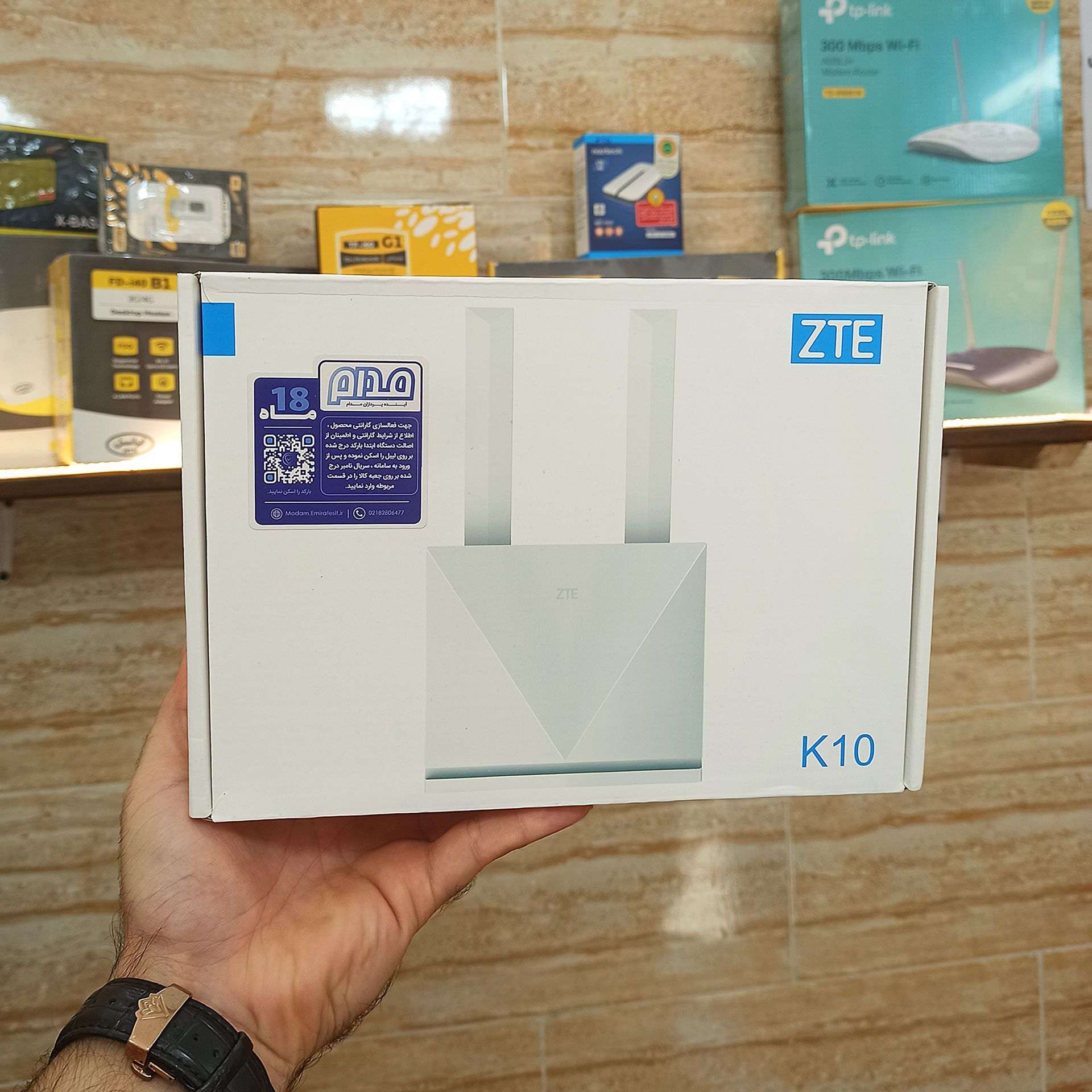 مودم شارژی سیمکارتی 4G LTE زد تی ای مدل K10 با قابلیت نصب گوشی تلفن و گارانتی 18 ماهه