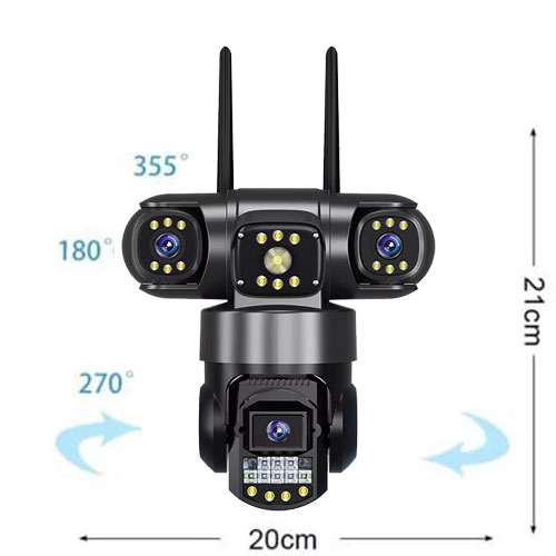 دوربین اسپیددام چرخشی سه لنز سیمکارتی به همراه هفت روز ضمانت بازگشت کالا