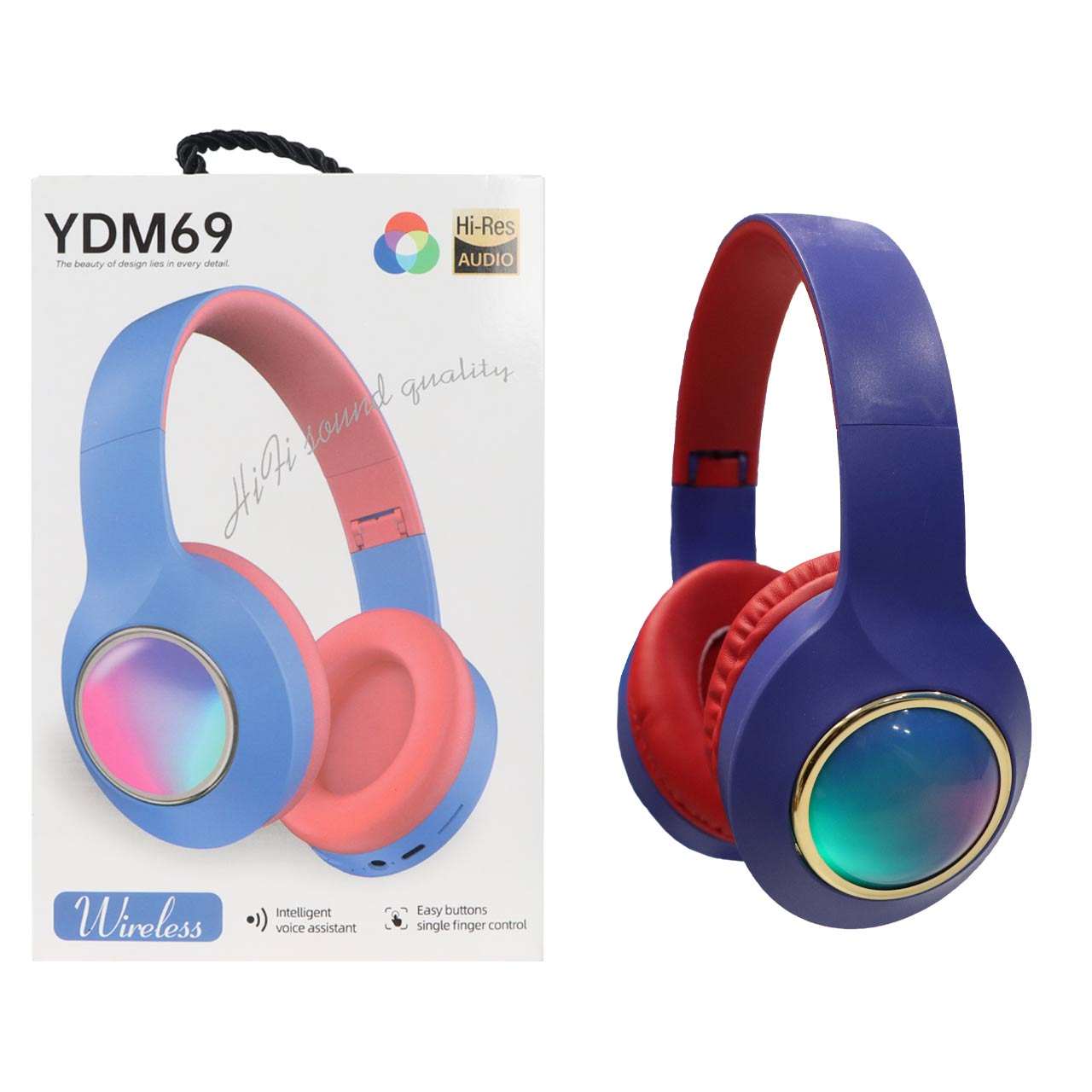 هدفون بی سیم مدل YDM69 آبی