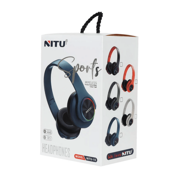 هدست بلوتوثی نیتو مدل NITU-15 آبی با گارانتی 18 ماهه